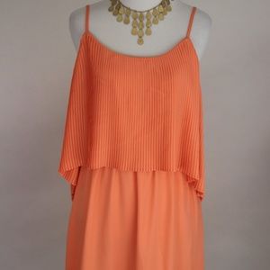 MOSSIMO Coral Sleeveless Adjustable Strap Dress